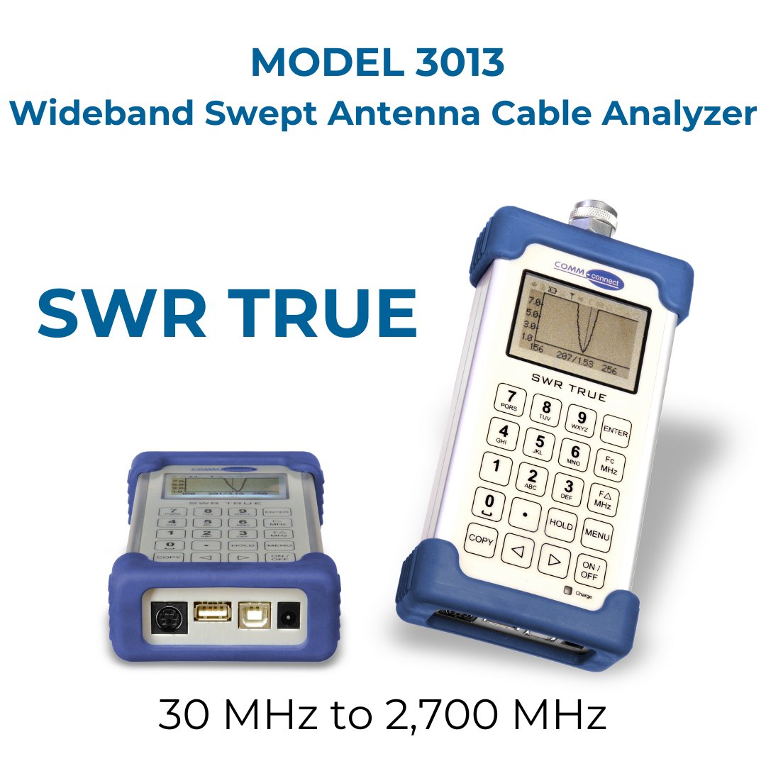 SWR True 3013 Wideband Swept Antenna Cable Analyzer