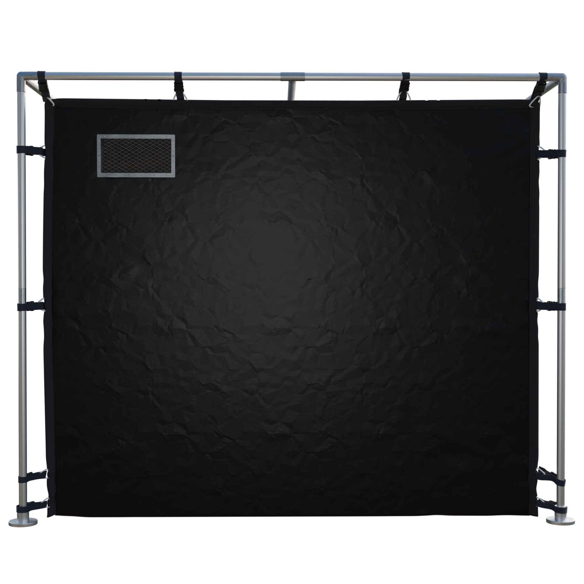 XL Faraday Tent – Black RF/EMI Shielding Enclosure (9′ x 9′ x 6.5